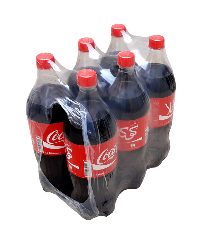 نوشابه 1.5 لیتری کوکاکولا بسته 6 عددی