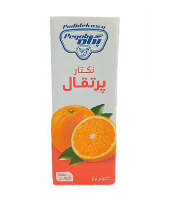 تصویر از آبمیوه تتراپک 200 میل پگاه بسته 36 عددی - پرتقال